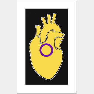 Intersex Pride Heart Posters and Art